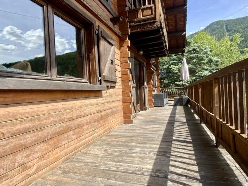 Balcony/terrace, Chalet Des Sangliers in Seez