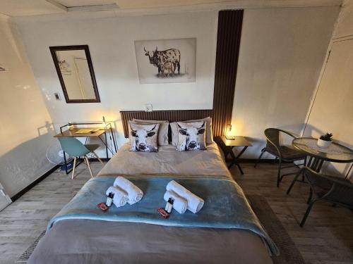 1 double bed