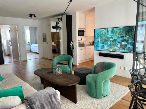 The Emerald Suite - Bright Scandinavian Private Apartment in 索爾納