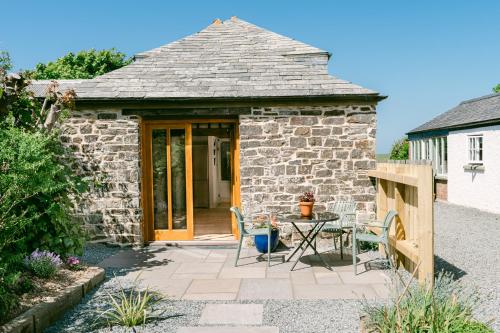 Balkons/terase, Lower Tresmorn Farmhouse in Crackington Haven