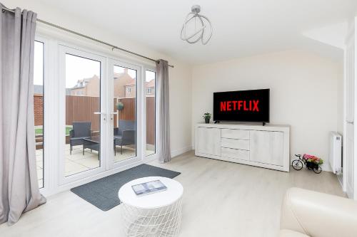 Kirkstall by Alt-Stay - 4 Bed Contractor, Corporate & Relocation Accommodation with 2x En Suites and King Beds plus Kitchen, Laundry, Parking, Workspaces, Smart TV and Fast Wi Fi - Long Stay Ready with Weekly and Monthly Rates gîte à louer Stanley