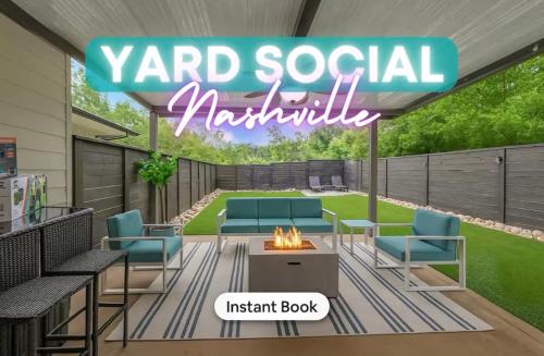 King Bed, Balcony, Covered Patio & Firepit! 8 minutes from Broadway in Nashville, USA