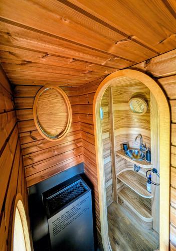 Sauna, Glamping Na Malém Háji (Glamping Na Malem Haji) in Bolebor