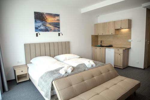 1 double bed, 1 sofa bed