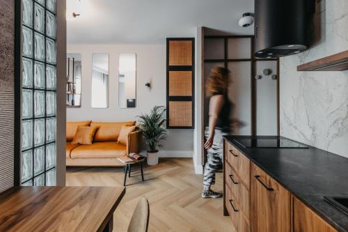 Czysta 4 - Apartament studio w Centrum Wrocławia, nowoczesny design, taras na dachu i przestrzeń do pracy - Wrocław - Fair Rentals, Breslau (Foto 6)