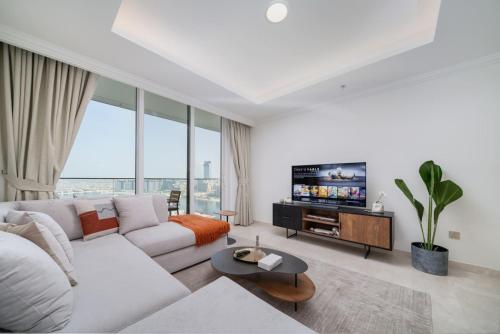 Brand New Stylish 1-Bed Getaway with Private Beach and Palm Views, Dubái (foto 3)