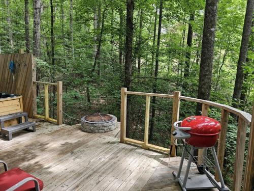 Cottage by the lakeshore with a private hot tub in 特賴恩 (NC)