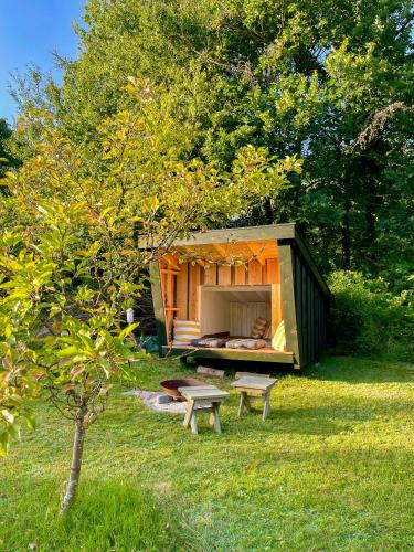 Exterior view, Nordic Style In Mols Hills Overlooking Lake in Krakaer