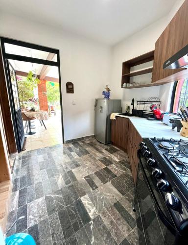 Kitchen, Casa MachiKouss - Loft acogedor e independiente in Santo Domingo Barrio Alto