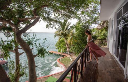 Balcony/terrace, Seven Blue House Village & Lodge in Bacalar