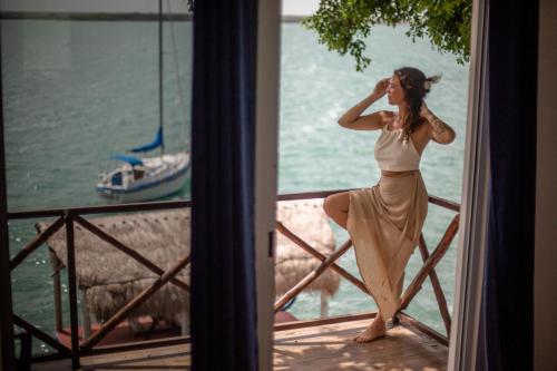 View, Seven Blue House Village & Lodge in Bacalar
