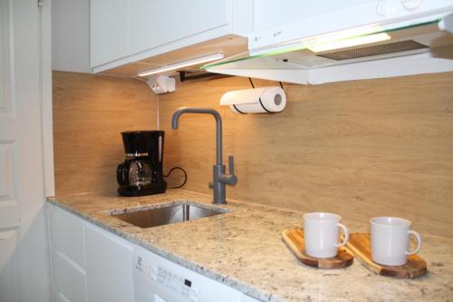 Kitchen, Bliss holiday home - Cosy 1 bedroom apartment in Röhkömukka