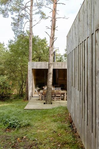 Exterior view, Architect-Designed Dream House Amidst The Woods in Krakaer