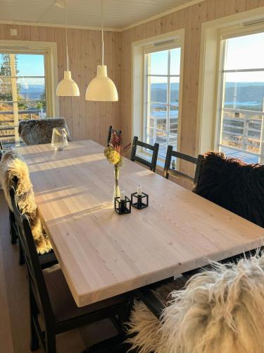 Exterior view, Modern Mountain Cabin With Panoramic Views in Sjusjoen