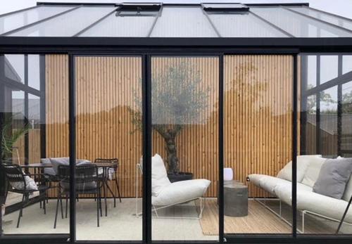 Exterior view, Newly Built Summer House With Sea View in Hejsager
