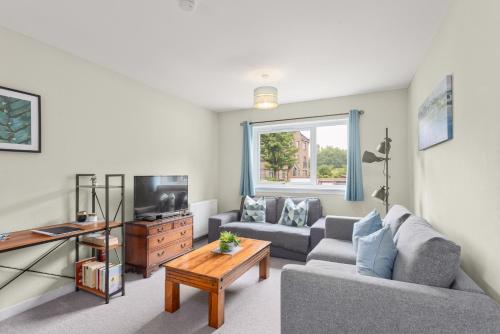 Modern flat near Murrayfield stadium, sleeps 4, Edinburgh (fotografie 3)