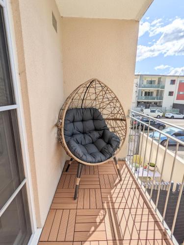 Erkély/terasz, Bunduluk - Chic cosy apt, WiFi, Netflix, walk to food & shops in Lyneham