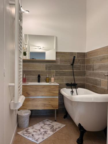 ห้องน้ำ, Meublés de Charme Romantique en Touraine (Meubles de Charme Romantique en Touraine) in ลุยน์