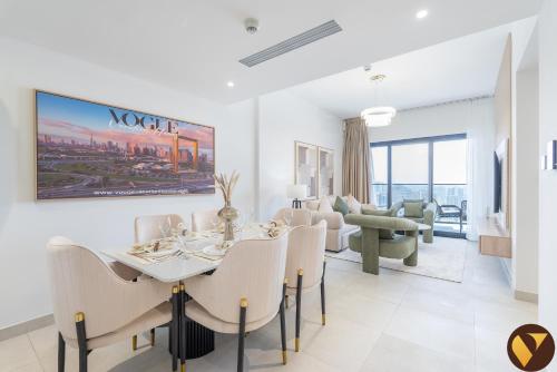Vogue Spacious Brand new Three Bedroom Located Binghatti Creek, Smart Home with Creek Harbour View & Big Balcony, Dubái (foto 9)