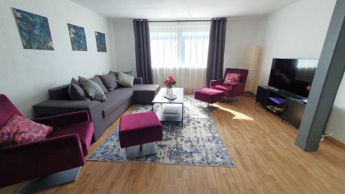 sala de TV, Kienreich Apartments Merseburg Weißenfelser Straße in Merseburg