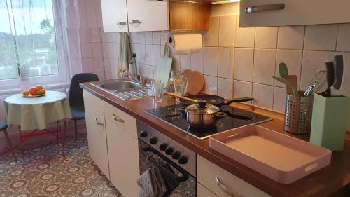 Cocina, Kienreich Apartments Merseburg Weißenfelser Straße in Merseburg