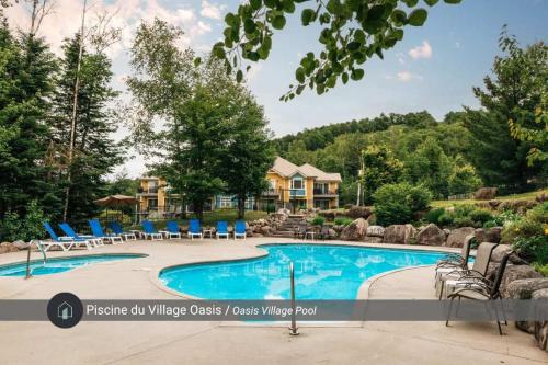 Neve Pool & beach in the heart of Mont-Blanc in Saint-Faustin-Lac-Carré (QC)