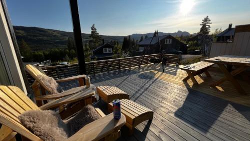 Modern cabin, great view, sunny, 2BA, 4BR – khách sạn tại Hemsedal