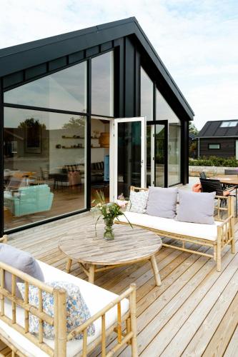 Exterior view, Newly Built Summer House With Sea View in Hejsager