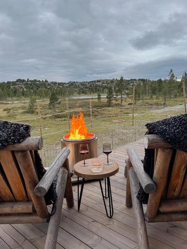 外部景觀, Cozy Modern Mountain Cabin At Kvamsfjellet in 米素賽泰爾