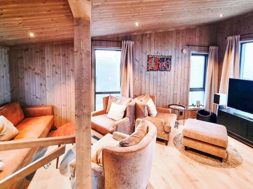 Viesnīcas āriene, Stylish Modern Cabin In Charming Kvitfjell in Fåvang