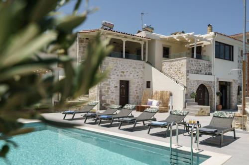 Villa Angelo, Traditional Cretan Stone Villa with Pool & Countryside Views