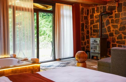 Koplietošanas atpūtas telpa ar TV, River Villas Resort in Dikkaya