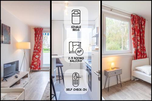 1-5 Zimmer Wohnungen, Einzelbetten