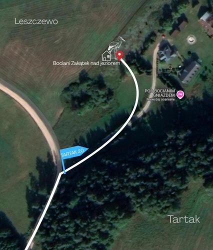 Bociani Zakątek nad jeziorem