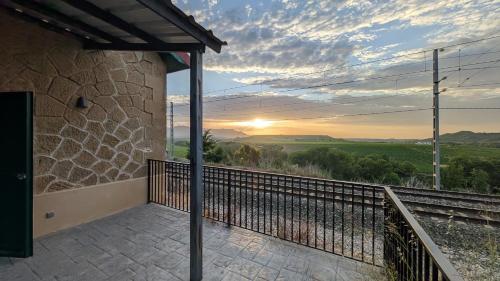 Balkons/terase, La Estación entre viñedos (La Estacion entre vinedos) in San Asensio