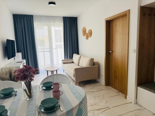 Rodzinny Apartament przy plaży, Bezpłatny parking Dąbki