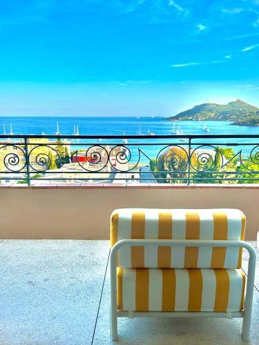 Balcony/terrace, Exceptional - Sea View - 6 People - Air Conditioning - Parking in Agay