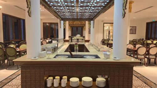 Salle de réception, Champa Palace Hotel in Paksé