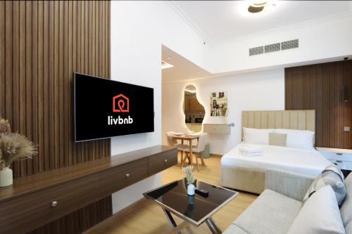 Studio with Big Balcony Walk to Beach Marina, Dubai (foto 2)