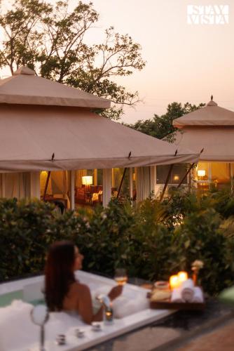 Entrance, StayVista at Vaana - Glamping Tents, Jacuzzi, Pool in Gevhande Khadak