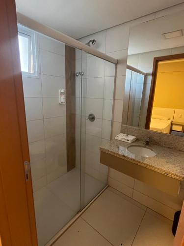 Shower, Apartamento Completo no Resort do Lago in Parque Termas de Caldas