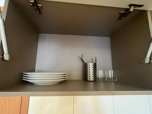 Kitchen, Apartamento Completo no Resort do Lago in Parque Termas de Caldas