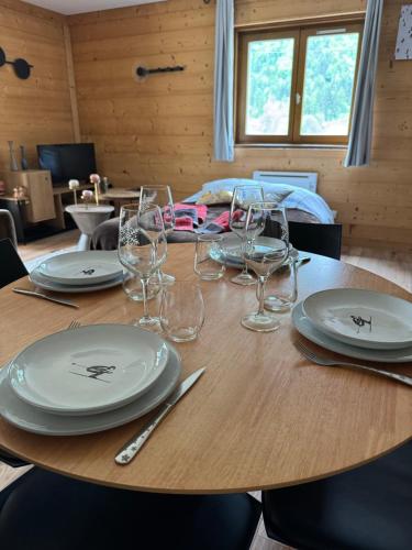 NEUF chalet 2p Le Suet JACUZZI privatif in Entremont