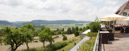 Erkély/terasz, Hotel Hofgut Hohenkarpfen in Hausen ob Verena