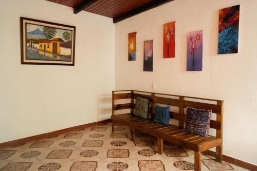 Ruang bersama/area TV, Casa Lirio in San Juan La Laguna