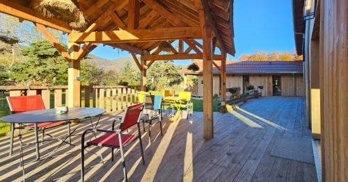 Erkély/terasz, Aux Buis Gourmands in La Chapelle En Vercors