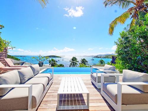 Villa de rêve avec piscine à débordement - FR-1-734-56 - Location saisonnière - Marigot