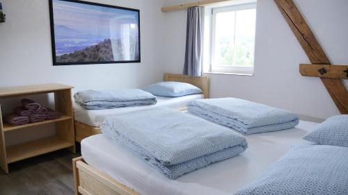 3 twin beds