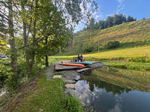 شرفة/ تراس, Mein Landhaus I Die Bachklanghütte (Mein Landhaus I Die Bachklanghutte) in Muhlen