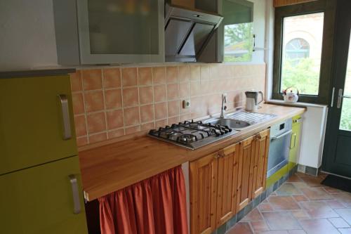 virtuve, Ferienwohnung am Hohennauener See in Seeblick
